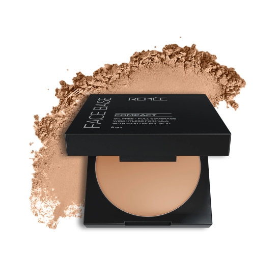 RENEE Face Base Compact - Walnut Beige, 9gm