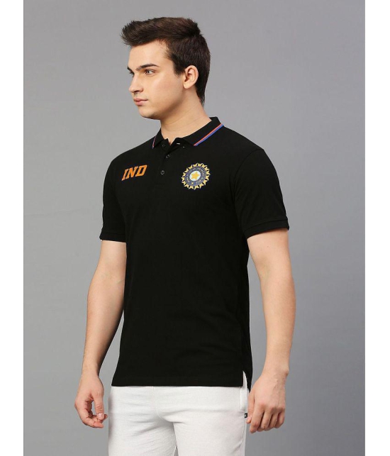 FanCode - Black Cotton Regular Fit Men's Sports Polo T-Shirt ( Pack of 1 ) - None