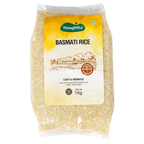 Thoughtful Pesticide-Free Basmati Rice Regular, 1 Kg