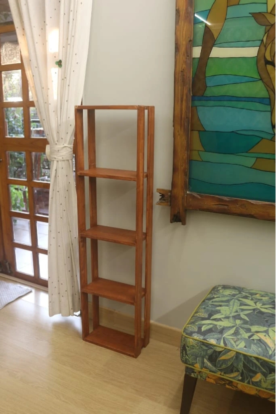 Barish Home DECORS - Tall Multipurpose Stand | Sturdy & Spacious | Handcrafted with Rubberwood | Wooden Multipurpose Book Storage Display Organizer Rack