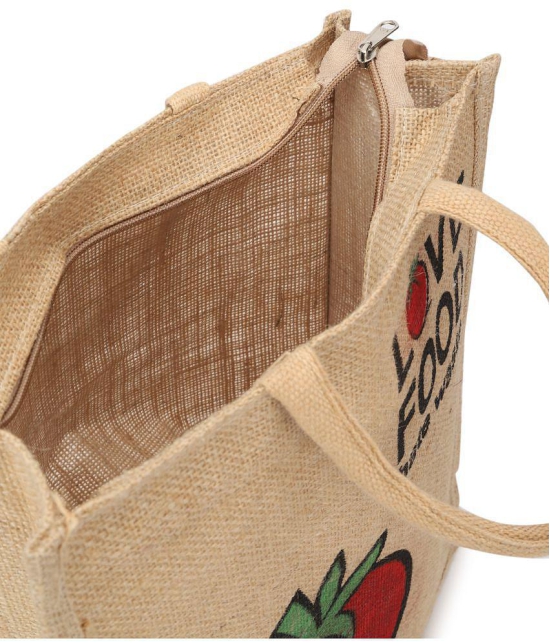 Style Smith - Assorted Jute Lunch Bag Pack of 1 - Assorted