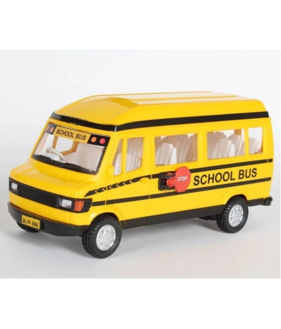 THRIFTKART - School Bus Tempo Traveller School Bus, FOR KIDS - Yellow - Yellow