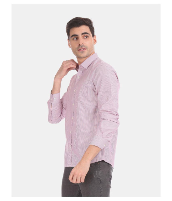 Excalibur 100 Percent Cotton Red Stripes Formal Shirt Single Pack - None