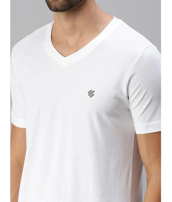 ONN - White Cotton Blend Regular Fit Mens T-Shirt ( Pack of 1 ) - None