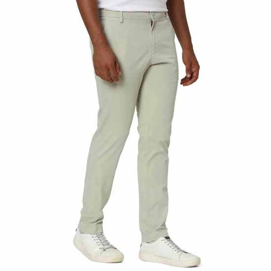 Light Green Super Slim Fit Stretch Chinos Trouser