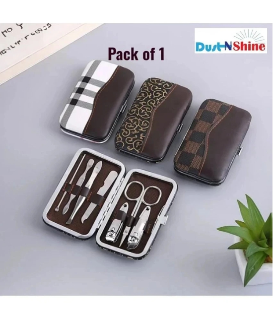 dust n shine Leather Travel ManicureÂ Kit