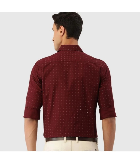 IVOC - Maroon 100% Cotton Slim Fit Mens Casual Shirt ( Pack of 1 ) - None