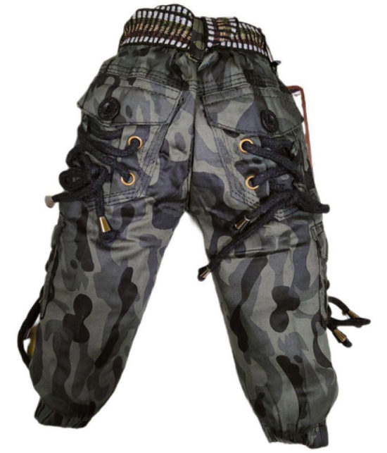 Kids Cargo Jeans in Military Pattern - None