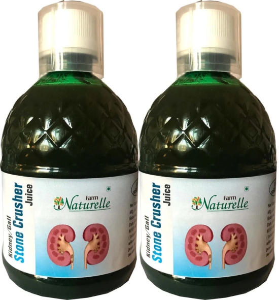 Farm Naturelle (Farm Natural Produce) Kidney Stone Crusher-Breaker Juice (Patharchatta Juice), 400Ml 1+1 Free ( Pack of 2) and Free InfusedHoney 55g x 2