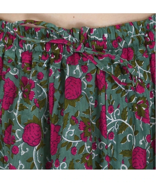 Sttoffa Green Cotton Womens Flared Skirt ( Pack of 1 ) - None