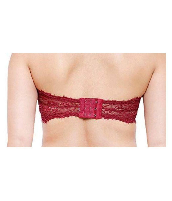 ComfyStyle Lace T-Shirt Bra - Red - 34