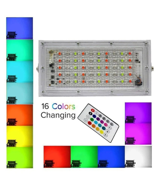 Daylight LED 50 Watts IP 66 Flood Light RGB - Pack of 1