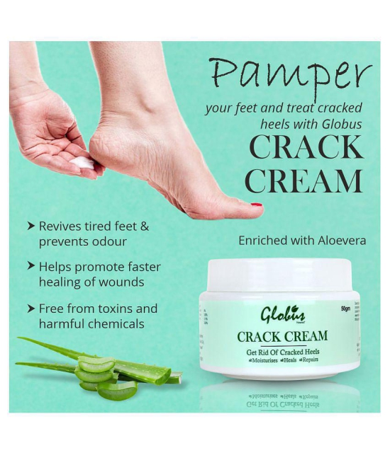 Globus Naturals Hand, Crack Heels & Foot Cream ( 50 g ) Pack of 3