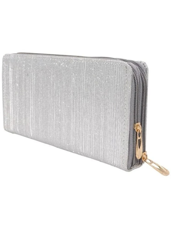 NAMRA PURSE Light Grey Pure Leather Handheld Bag - Light Grey