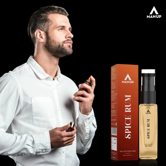 Man-Up Spice Rum Perfume For Men, Premium Long Lasting Fragrance, 8ml Pack of 5-Man-Up Spice Rum Perfume For Men | Long Lasting Fresh & Energising Fragrance | 8ml (Pack of 5)