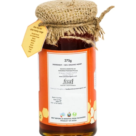 Sanatan Organic Monoflora Eucalyptus Honey- 275 gms