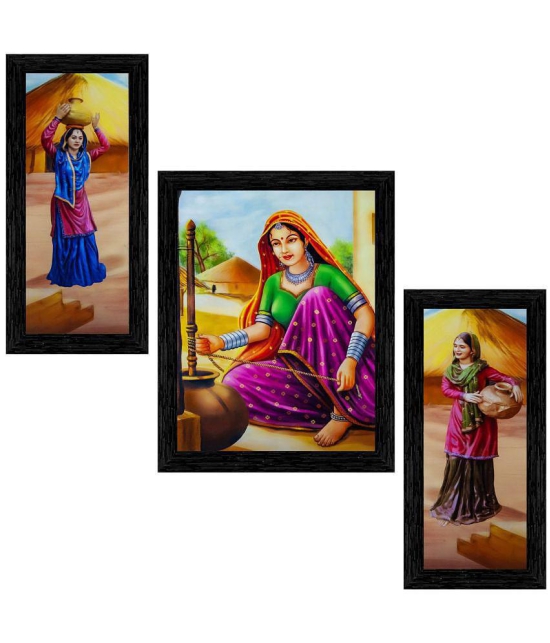 Indianara - Figurative Painting With Frame