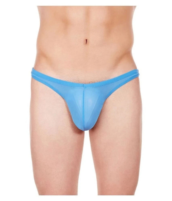 La Intimo Nylon Mens Thongs ( Blue ) - M