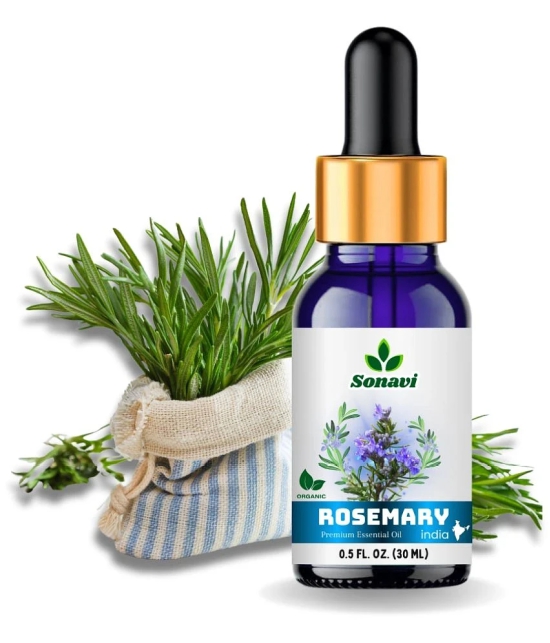 Sonavi Rosemary Stress Relief Essential Oil Green With Dropper 30 mL ( Pack of 1 )