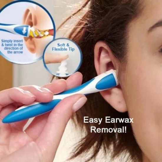 4656 Smart Swab Silicone Easy Earwax Removal with 16 Replacement Disposable Soft Tips / Ear Wax