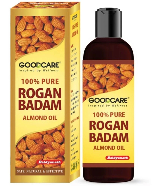 GOODCARE 100% Pure & Natural Premium Sweet Almond Oil (Rogan Badam) for Body, Skin & Hair - 200 ml