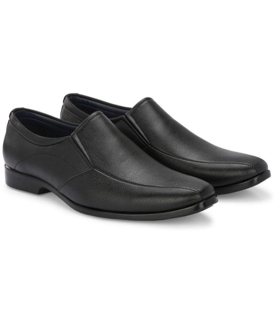 Leeport - Black Mens Slip On Formal Shoes - None