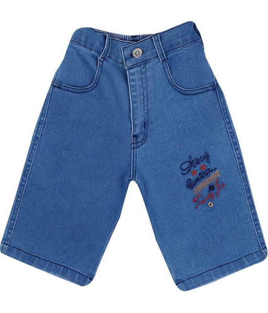 Cremlin Clothing - Navy Blue Cotton Blend Boys Bermudas ( Pack of 1 ) - None