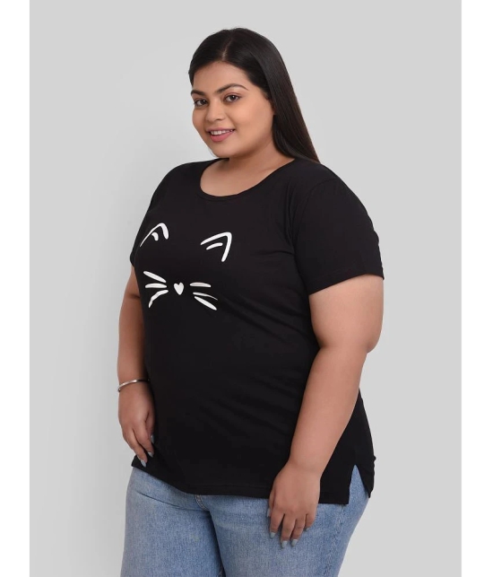 Neo Garments - Black Cotton Regular Fit Womens T-Shirt ( Pack of 1 ) - 6XL