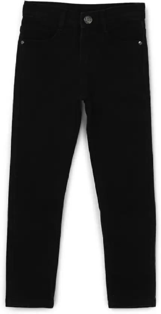 Boys Slim Mid Rise Black Jeans