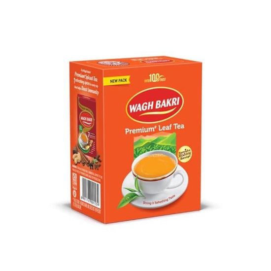 wagh Bakri | Leaf Tea carton Pack | 250 Gm Pack + Green Elaichi 25 Gm