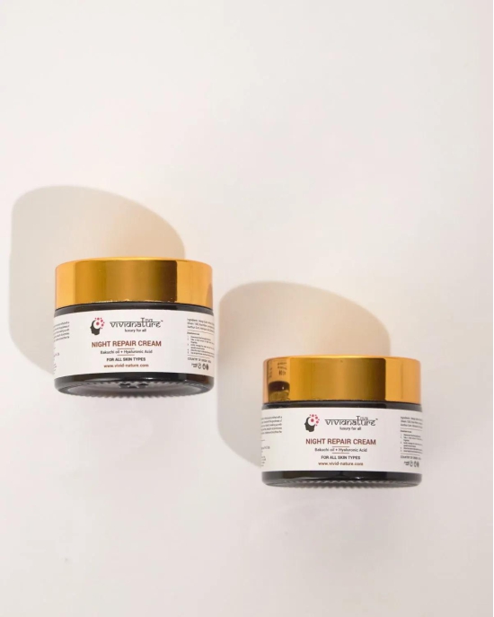 Night Repair Cream | Best For Skin Elasticity and Hydration | Bakuchi oil | Hyaluronic Acid