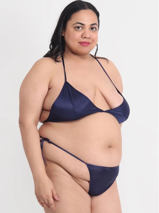 Plus Size Sexy Navy Honeymoon Bridal Bikini Set 11N