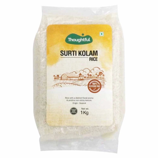 Thoughtful Pesticide-Free Surti Kolam Rice, 1 Kg