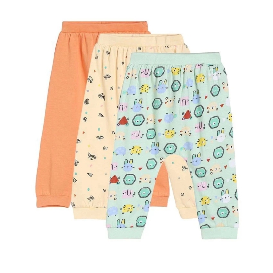 MINI KLUB - Coral Cotton Trackpant For Baby Boy ( Pack of 3 ) - None