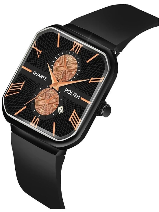 Hala Black Silicon Analog Mens Watch