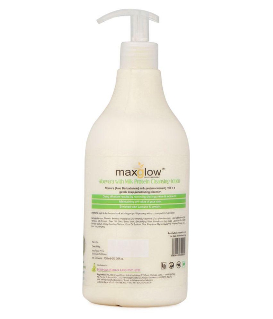 MaxGlow ALOE VERA MILK PROTEIN 750 ML Body Lotion ( 750 ml )