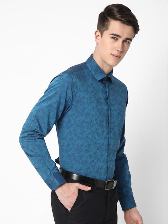 Premium Slim Fit Textured Cotton Formal Shirt