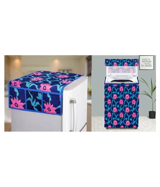 E-Retailer Set of 2 Polyester Pink Washing Machine Cover for Universal Top Load - Pink