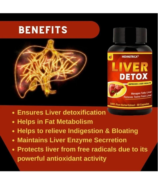 Medinutrica Liver Detox- Liver Care Capsule 60 gm Pack Of 2