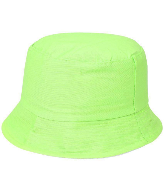 Zacharias Girl's Cotton Solid Fishermen Bucket Hat Green (Pack of 1) (8-14 Years) - None