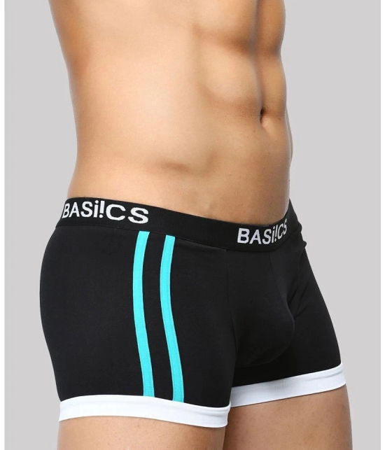 BASIICS By La Intimo - Black BCSTR01 Spandex Mens Trunks ( Pack of 1 ) - None