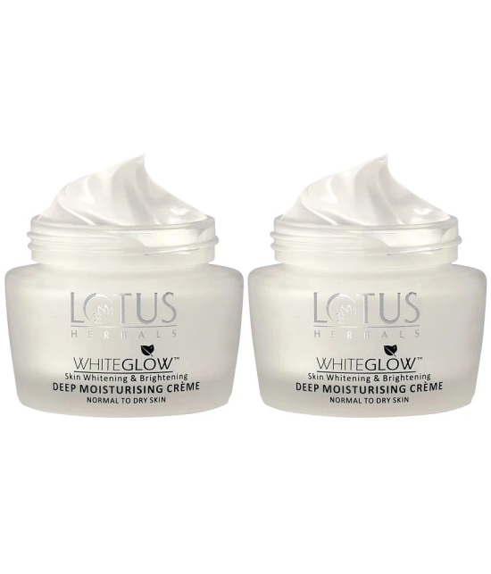 Lotus Herbals Whiteglow Skin Brightening Deep Moisturising Cream SPF 20, PA+++, 40ml (Pack of 2)