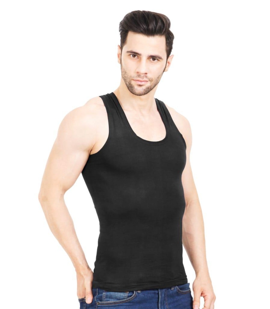 NRG Mens Sleeveless Colour Cotton Vest  ( Pack of 1 Navy Blue ) G23