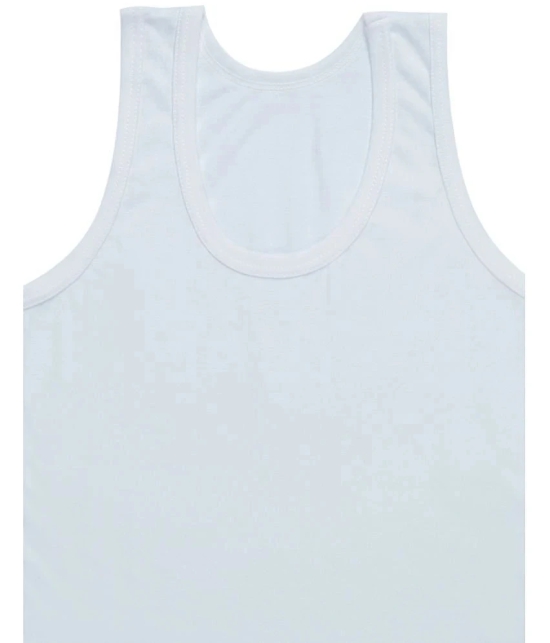 Bodycare - White Cotton Blend Solid Boys Vest ( Pack of 3 ) - None