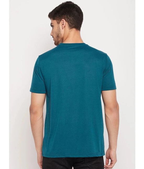 UBX - Teal Cotton Blend Regular Fit Mens T-Shirt ( Pack of 3 ) - None