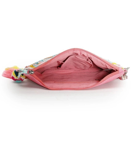 Anekaant Fluorescent Pink Cotton Sling Bag - Fluorescent Pink