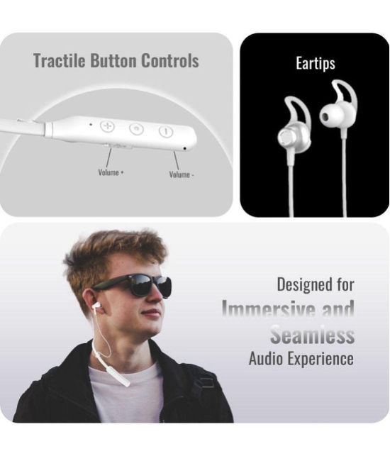 Tecsox - Wireless Bluetooth Headset - White