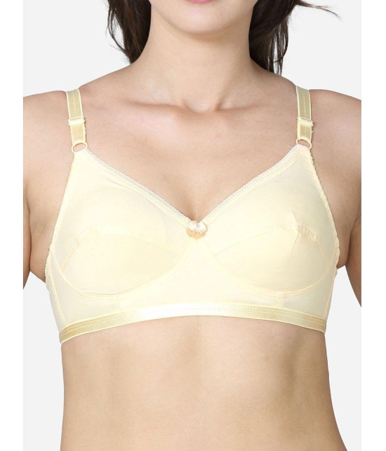 VStar - Beige Cotton Non Padded Women's Everyday Bra ( Pack of 1 ) - None