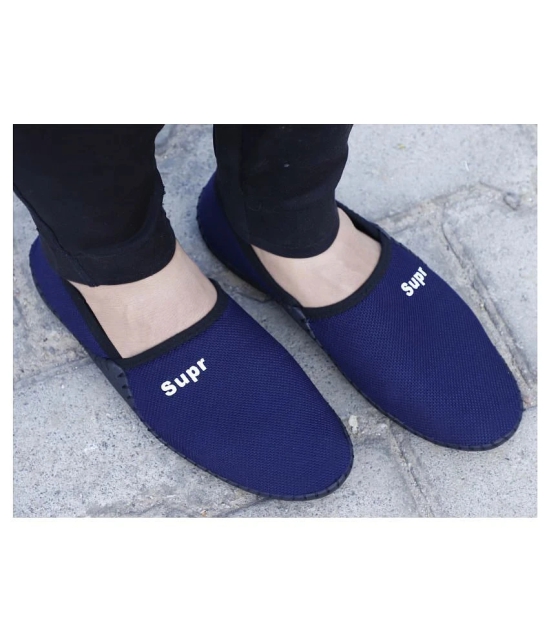 Aadi - Blue Mens Slip-on Shoes - 7