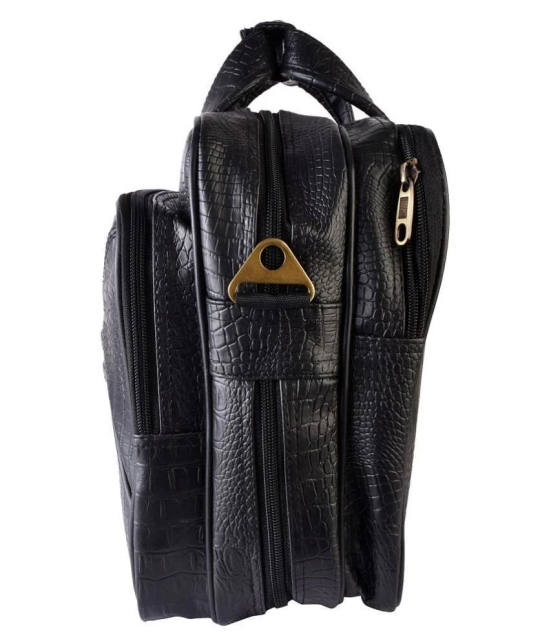 Da Tasche na Black Leather Office Messenger Bag